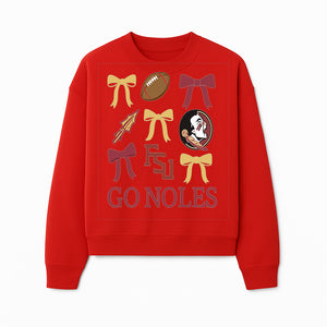 Florida State Seminoles Decor - FSU Go Noles Football Party Decorations, Cheer Bow Graphics for Fans and Alumni, School Spirit Items - Sweatshirt 1758559975712.jpg