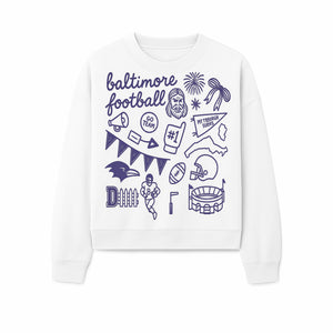 Baltimore Football Fan Decor Bundle - Ravens, Team Spirit, Game Day Elements, Sports Party Decorations, Pittsburgh Rivalry Theme - Sweatshirt 1758559975912.jpg