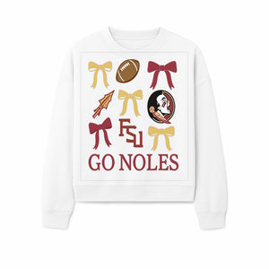 Florida State Seminoles Decor - FSU Go Noles Football Party Decorations, Cheer Bow Graphics for Fans and Alumni, School Spirit Items - Sweatshirt 1758559975964.jpg
