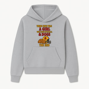 Girl Who Loved Football & Dogs - Cute Pet Lover Sign, Unique Wall Art for Dog Lovers and Football Fans, The End - Hoodie 1758559976621.jpg