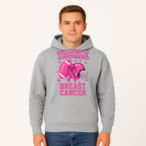 Pink Football Tackle Breast Cancer T-Shirt | Awareness Apparel | Football Fans Support | Breast Cancer Awareness Month Gift - Hoodie 1758559976681.jpg