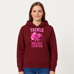 Pink Football Tackle Breast Cancer T-Shirt | Awareness Apparel | Football Fans Support | Breast Cancer Awareness Month Gift - Hoodie 1758559976813.jpg