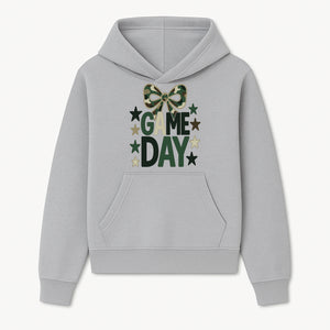 Camo Game Day Decor with Bow and Stars, Perfect for Sports Events, Team Spirit, and Home Decoration - Hoodie 1758559977034.jpg