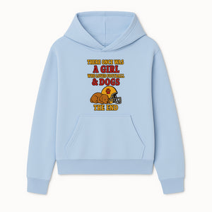 Girl Who Loved Football & Dogs - Cute Pet Lover Sign, Unique Wall Art for Dog Lovers and Football Fans, The End - Hoodie 1758559977288.jpg