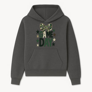 Camo Game Day Decor with Bow and Stars, Perfect for Sports Events, Team Spirit, and Home Decoration - Hoodie 1758559977313.jpg