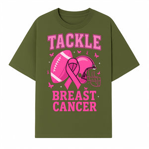 Pink Football Tackle Breast Cancer T-Shirt | Awareness Apparel | Football Fans Support | Breast Cancer Awareness Month Gift - T-shirt 1758559977356.jpg