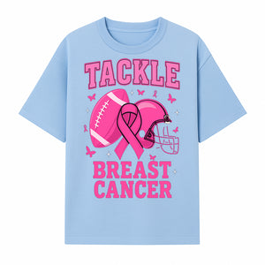 Pink Football Tackle Breast Cancer T-Shirt | Awareness Apparel | Football Fans Support | Breast Cancer Awareness Month Gift - T-shirt 1758559977612.jpg