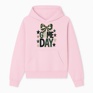 Camo Game Day Decor with Bow and Stars, Perfect for Sports Events, Team Spirit, and Home Decoration - Hoodie 1758559977844.jpg