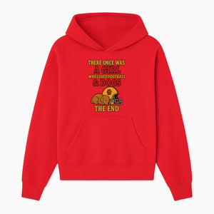 Girl Who Loved Football & Dogs - Cute Pet Lover Sign, Unique Wall Art for Dog Lovers and Football Fans, The End - Hoodie 1758559977847.jpg