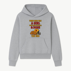 Girl Who Loved Football & Dogs - Cute Pet Lover Sign, Unique Wall Art for Dog Lovers and Football Fans, The End - Hoodie 1758559977972.jpg