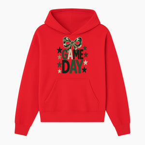 Camo Game Day Decor with Bow and Stars, Perfect for Sports Events, Team Spirit, and Home Decoration - Hoodie 1758559978281.jpg