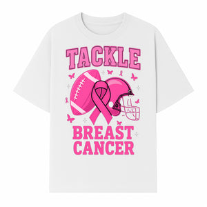 Pink Football Tackle Breast Cancer T-Shirt | Awareness Apparel | Football Fans Support | Breast Cancer Awareness Month Gift - T-shirt 1758559978391.jpg