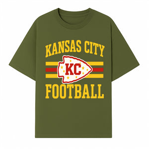 Kansas City Football KC Logo Neon Art Print - NFL Chiefs Team Decor for Fans, Sports Room, or Home Caves - T-shirt 1758559978469.jpg