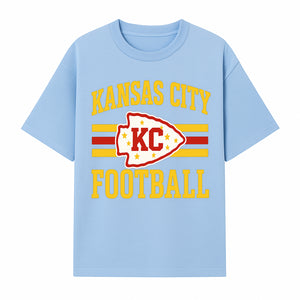 Kansas City Football KC Logo Neon Art Print - NFL Chiefs Team Decor for Fans, Sports Room, or Home Caves - T-shirt 1758559978754.jpg
