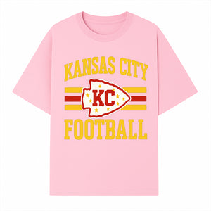 Kansas City Football KC Logo Neon Art Print - NFL Chiefs Team Decor for Fans, Sports Room, or Home Caves - T-shirt 1758559978883.jpg