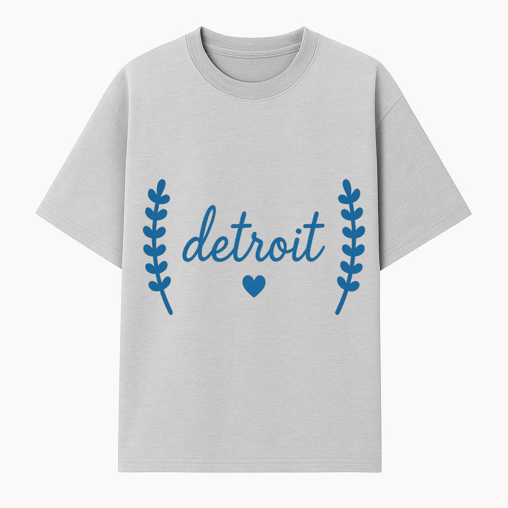 Detroit Love Floral Typography Wall Art - Modern Home Decor for City Pride Enthusiasts - T-shirt 1758559978972.jpg