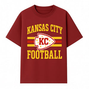 Kansas City Football KC Logo Neon Art Print - NFL Chiefs Team Decor for Fans, Sports Room, or Home Caves - T-shirt 1758559979008.jpg