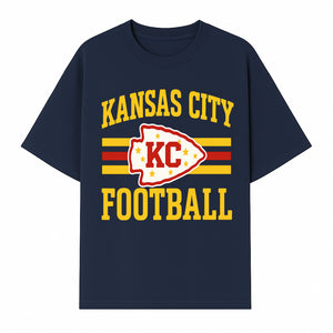 Kansas City Football KC Logo Neon Art Print - NFL Chiefs Team Decor for Fans, Sports Room, or Home Caves - T-shirt 1758559979114.jpg