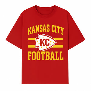 Kansas City Football KC Logo Neon Art Print - NFL Chiefs Team Decor for Fans, Sports Room, or Home Caves - T-shirt 1758559979245.jpg