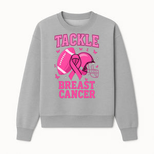 Pink Football Tackle Breast Cancer T-Shirt | Awareness Apparel | Football Fans Support | Breast Cancer Awareness Month Gift - Sweatshirt 1758559979802.jpg