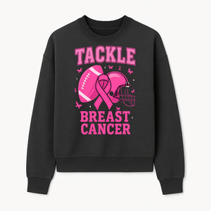 Pink Football Tackle Breast Cancer T-Shirt | Awareness Apparel | Football Fans Support | Breast Cancer Awareness Month Gift - Sweatshirt 1758559980074.jpg