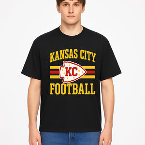 Kansas City Football KC Logo Neon Art Print - NFL Chiefs Team Decor for Fans, Sports Room, or Home Caves - T-shirt 1758559980644.jpg