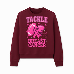 Pink Football Tackle Breast Cancer T-Shirt | Awareness Apparel | Football Fans Support | Breast Cancer Awareness Month Gift - Sweatshirt 1758559980755.jpg
