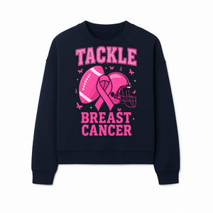 Pink Football Tackle Breast Cancer T-Shirt | Awareness Apparel | Football Fans Support | Breast Cancer Awareness Month Gift - Sweatshirt 1758559980888.jpg