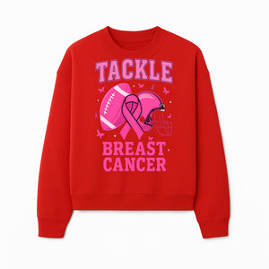 Pink Football Tackle Breast Cancer T-Shirt | Awareness Apparel | Football Fans Support | Breast Cancer Awareness Month Gift - Sweatshirt 1758559981029.jpg