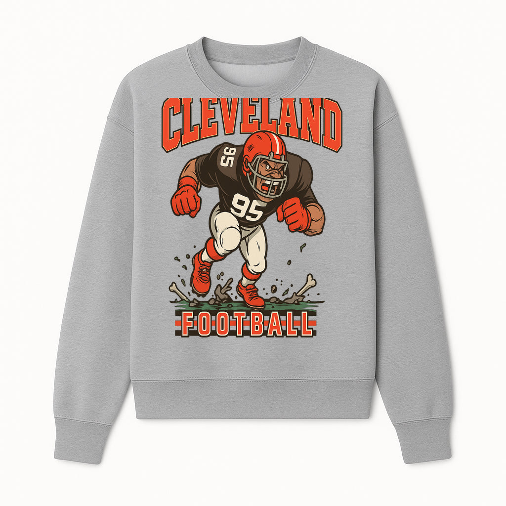 Cleveland Football Retro Graphic Tee - Vintage Style Sports Apparel for Men, Athletic Fan Gear, Team Spirit Shirt - Sweatshirt 1758559981100.jpg