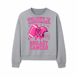 Pink Football Tackle Breast Cancer T-Shirt | Awareness Apparel | Football Fans Support | Breast Cancer Awareness Month Gift - Sweatshirt 1758559981164.jpg