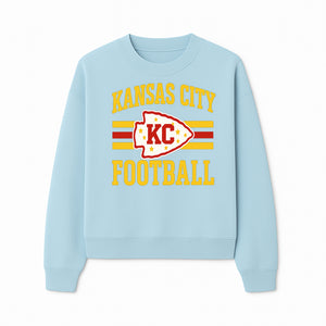 Kansas City Football KC Logo Neon Art Print - NFL Chiefs Team Decor for Fans, Sports Room, or Home Caves - Sweatshirt 1758559981611.jpg