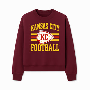 Kansas City Football KC Logo Neon Art Print - NFL Chiefs Team Decor for Fans, Sports Room, or Home Caves - Sweatshirt 1758559981848.jpg