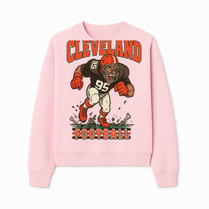 Cleveland Football Retro Graphic Tee - Vintage Style Sports Apparel for Men, Athletic Fan Gear, Team Spirit Shirt - Sweatshirt 1758559981966.jpg