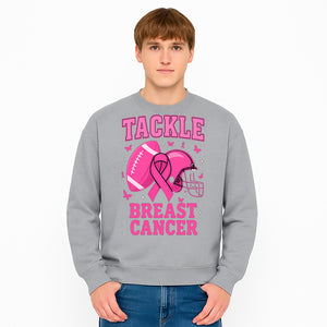Pink Football Tackle Breast Cancer T-Shirt | Awareness Apparel | Football Fans Support | Breast Cancer Awareness Month Gift - Sweatshirt 1758559982431.jpg