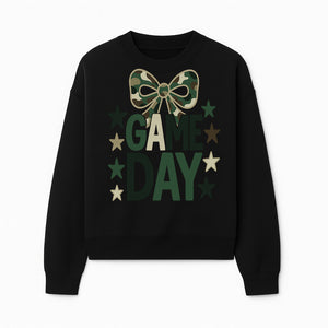 Camo Game Day Decor with Bow and Stars, Perfect for Sports Events, Team Spirit, and Home Decoration - Sweatshirt 1758559982939.jpg