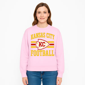Kansas City Football KC Logo Neon Art Print - NFL Chiefs Team Decor for Fans, Sports Room, or Home Caves - Sweatshirt 1758559983675.jpg