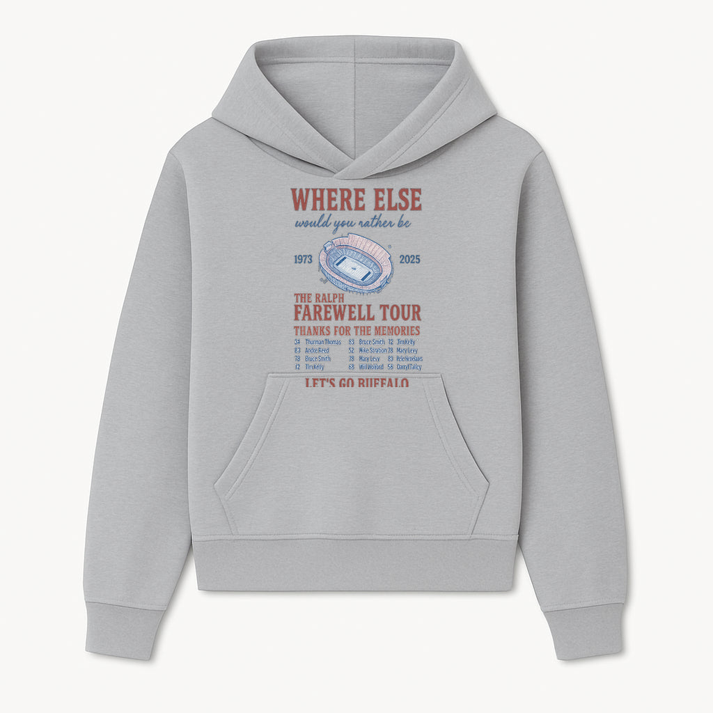 Ralph Wilson Stadium Farewell Tour T-Shirt, Buffalo Bills Tribute, 1973-2025, Sports Memories, NFL Fans Gift - Hoodie 1758559984072.jpg