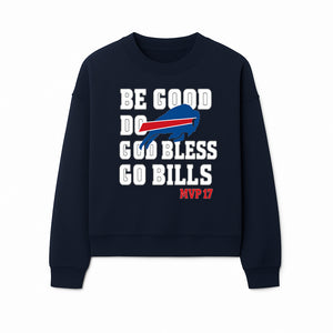 Buffalo Bills MVP 17 Shirt | Be Good, Do Good, God Bless | Football Fan Apparel | Team Spirit Clothing - Sweatshirt 1758559984644.jpg