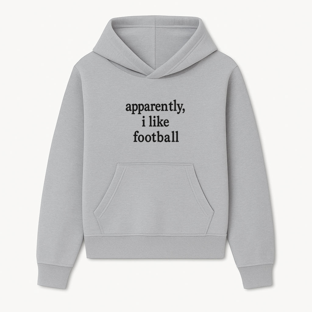 Apparently, I Like Football - Funny Sports Tee for Football Fans, Casual Wear, Perfect Gift for Sports Lovers - Hoodie 1758559985516.jpg