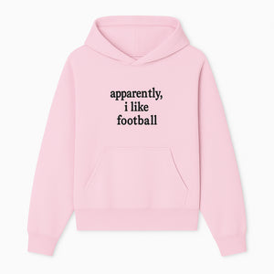 Apparently, I Like Football - Funny Sports Tee for Football Fans, Casual Wear, Perfect Gift for Sports Lovers - Hoodie 1758559986342.jpg