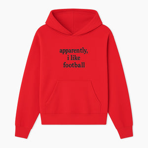 Apparently, I Like Football - Funny Sports Tee for Football Fans, Casual Wear, Perfect Gift for Sports Lovers - Hoodie 1758559986762.jpg