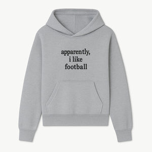Apparently, I Like Football - Funny Sports Tee for Football Fans, Casual Wear, Perfect Gift for Sports Lovers - Hoodie 1758559986892.jpg