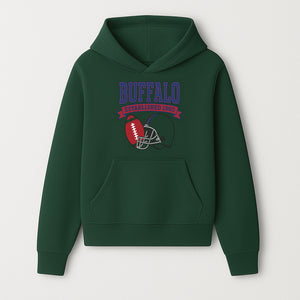 Buffalo Football Established 1960 Vintage Graphic Tee, Football Helmet & Ball Design, Sports Fan Apparel, Game Day Outfit - Hoodie 1758559987055.jpg