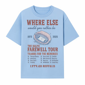 Ralph Wilson Stadium Farewell Tour T-Shirt, Buffalo Bills Tribute, 1973-2025, Sports Memories, NFL Fans Gift - T-shirt 1758559987635.jpg