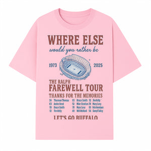 Ralph Wilson Stadium Farewell Tour T-Shirt, Buffalo Bills Tribute, 1973-2025, Sports Memories, NFL Fans Gift - T-shirt 1758559987758.jpg