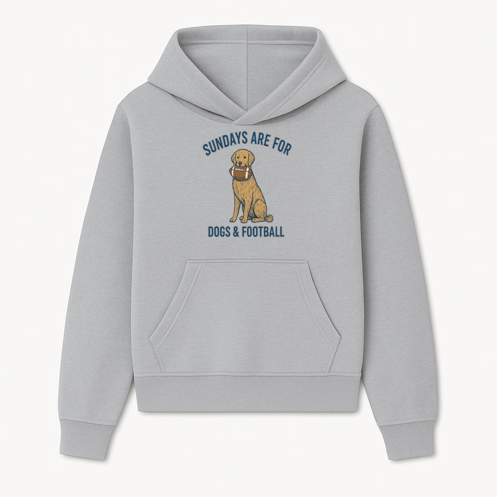 Sundays Are for Dogs & Football Graphic Tee - Perfect Dog Lover Gift for Game Day and Pet Enthusiasts - Hoodie 1758559989572.jpg