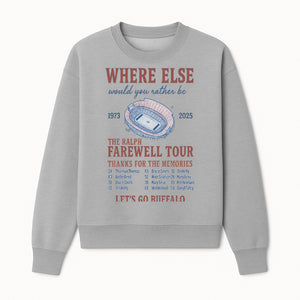 Ralph Wilson Stadium Farewell Tour T-Shirt, Buffalo Bills Tribute, 1973-2025, Sports Memories, NFL Fans Gift - Sweatshirt 1758559989900.jpg