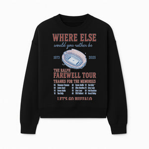 Ralph Wilson Stadium Farewell Tour T-Shirt, Buffalo Bills Tribute, 1973-2025, Sports Memories, NFL Fans Gift - Sweatshirt 1758559990046.jpg