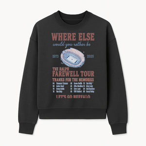 Ralph Wilson Stadium Farewell Tour T-Shirt, Buffalo Bills Tribute, 1973-2025, Sports Memories, NFL Fans Gift - Sweatshirt 1758559990183.jpg